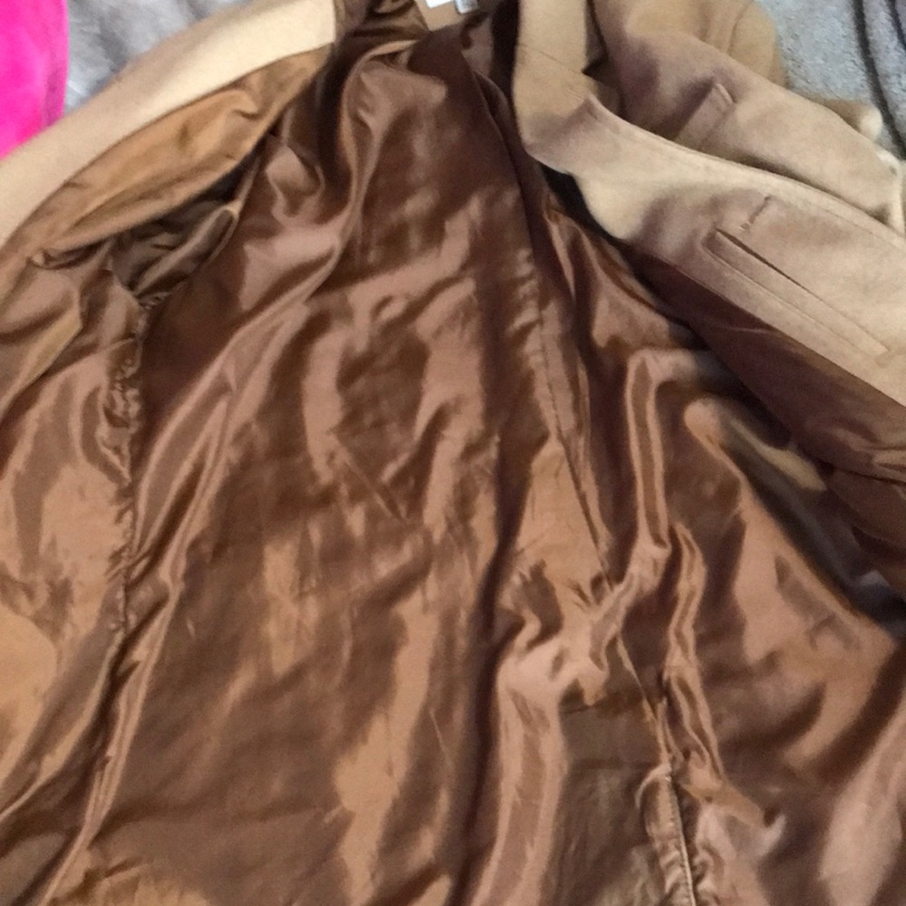 Tan Wool Coat - Picture 7 of 7